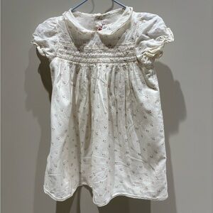 BONPOINT White Floral Dress SIZE 2